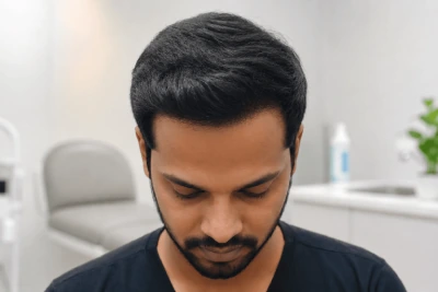 After hair density treatment